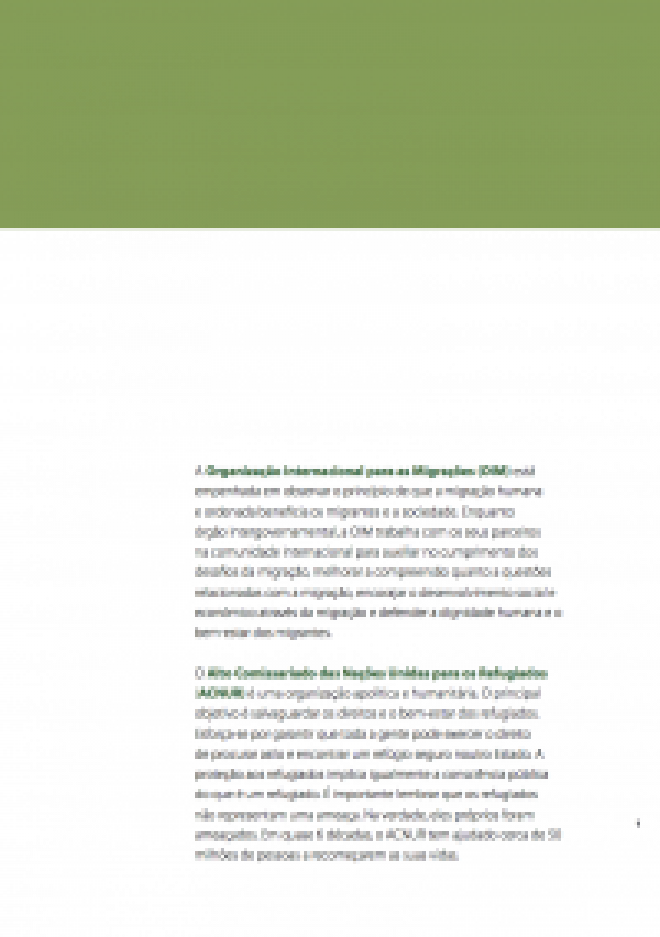 Manual do Professor, Não Apenas Números - Jogo de ferramentas educacional sobre migração e asilo na Europa