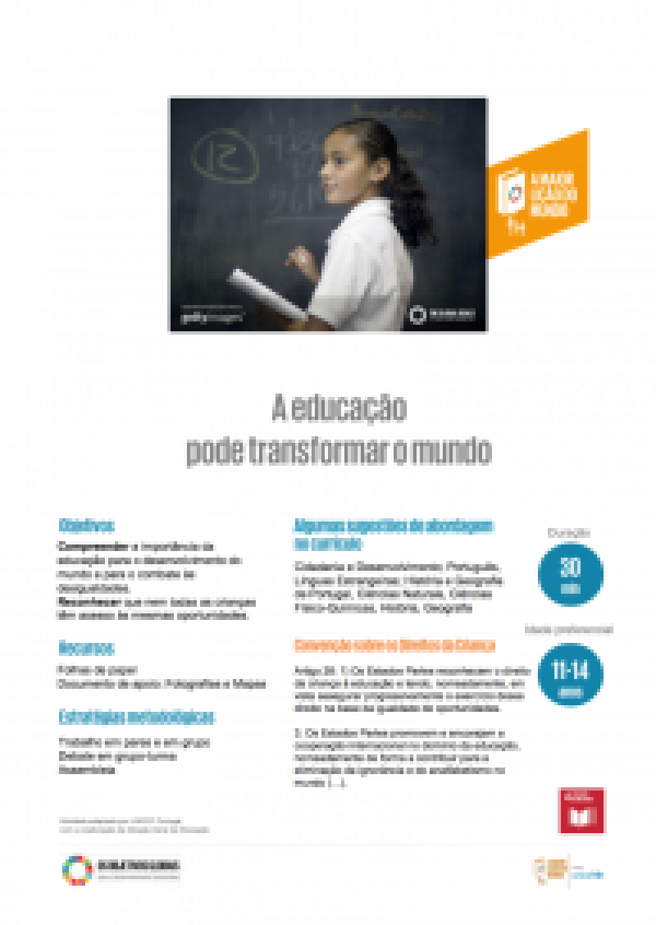 Atividade - Educação Pode Transformar o Mundo