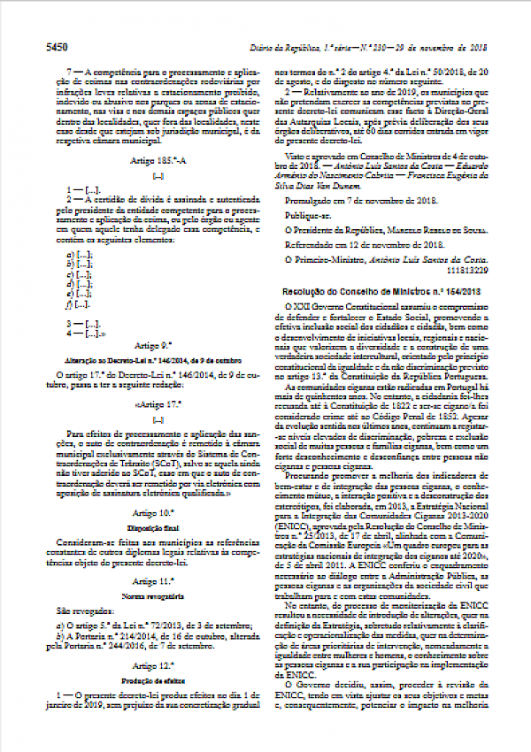 Revisão da Estratégia Nacional para a Integração das Comunidades Ciganas
