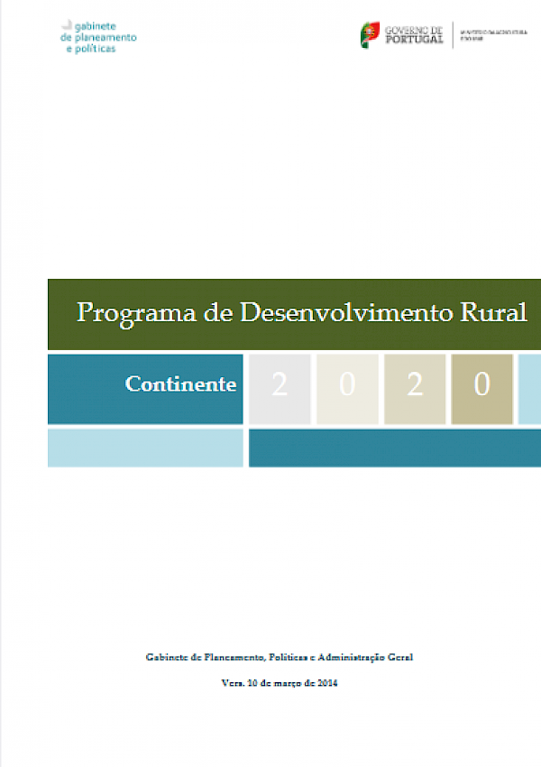 Programa de desenvolvimento Rural - Continente 2020