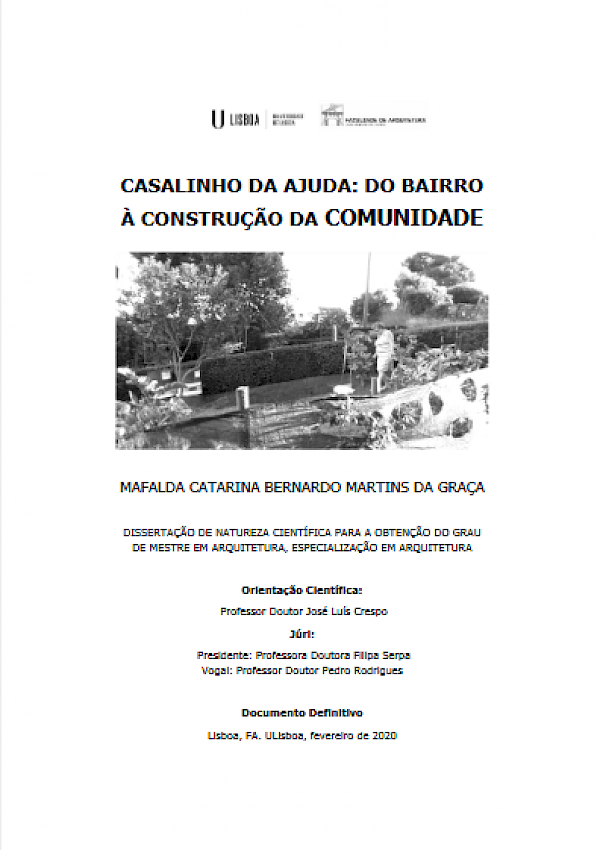 Casalinho da Ajuda: do bairro à construção da comunidade