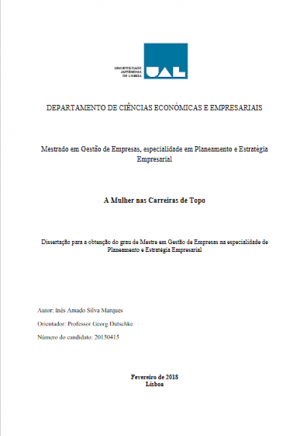 A mulher nas carreiras de topo