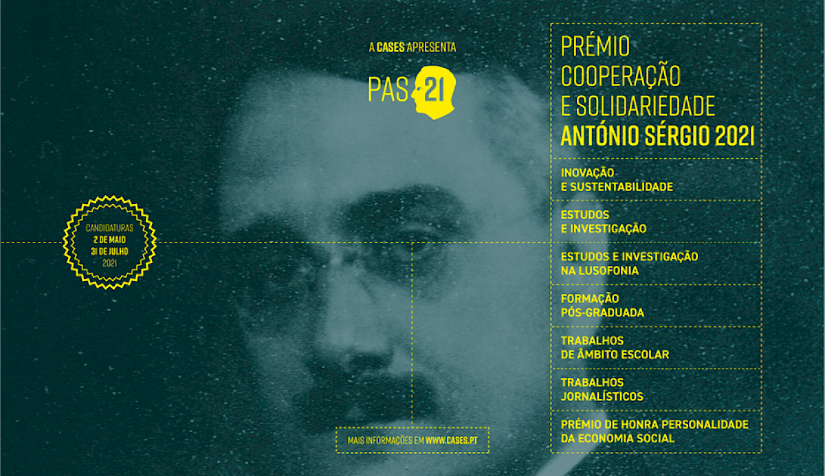 Prémio Cooperação e Solidariedade António Sérgio 2021 | PAS´21