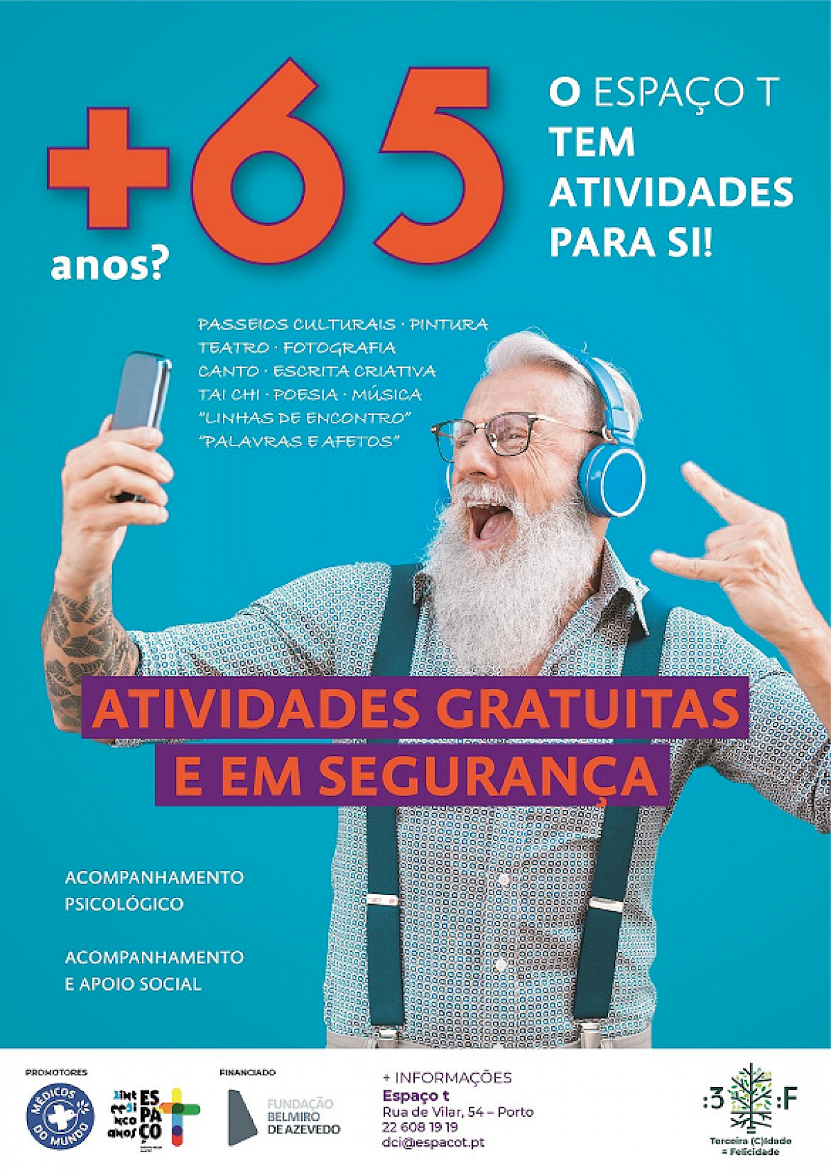 Terceira (C)Idade = Felicidade - Atividade Gratuitas para Idosos