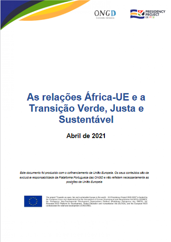 As relações África-UE e a Transição Verde, Justa e Sustentáve