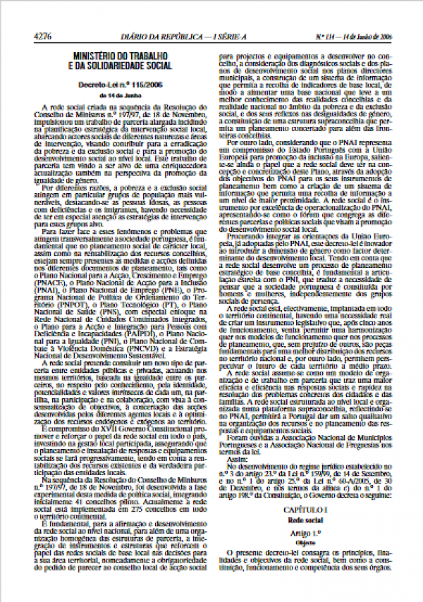 Objectivos da Rede Social