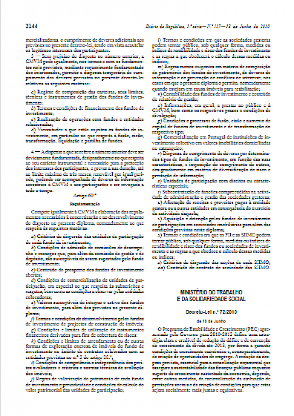 Alteração ao Regime Jurídico do Subsídio de Desemprego