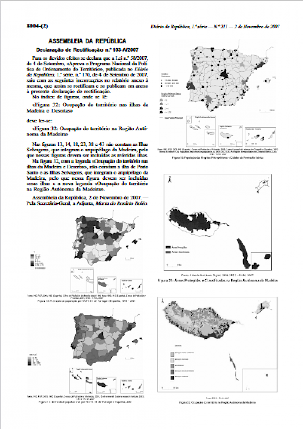 PNPOT - Declaração de Rectificação nº 103-A/2007