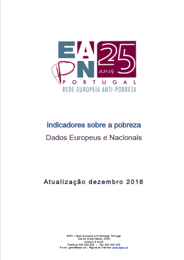 Indicadores sobre a pobreza - Dados Europeus e Nacionais - Atualização dezembro 2016