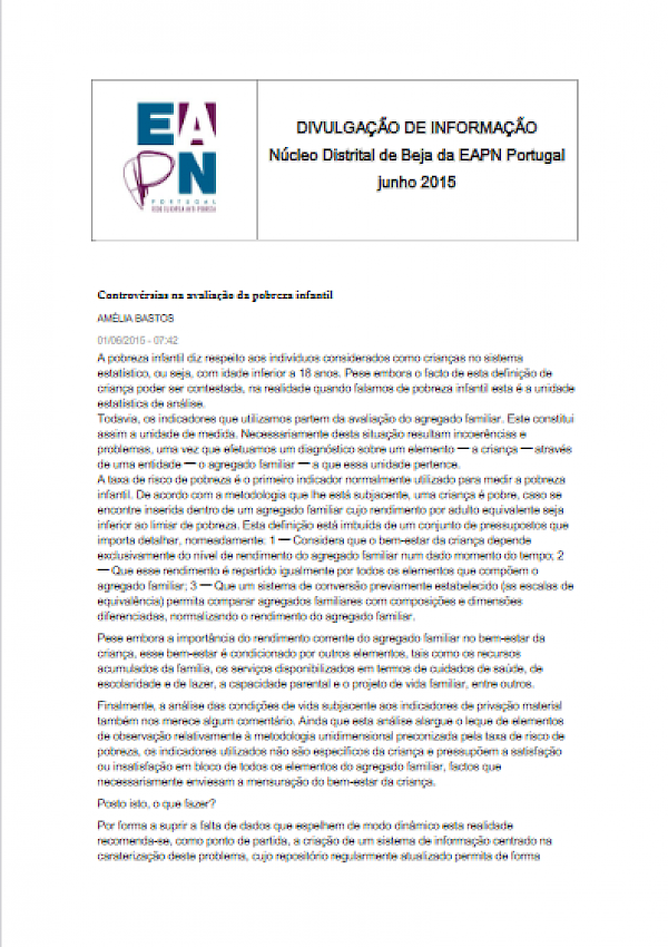 Controvérsias na avaliação da pobreza infantil