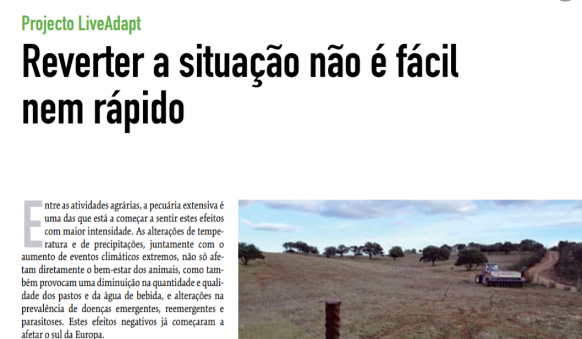 Projeto Live Live-Adapt está em destaque na Revista Ovelha | ADPM Mértola