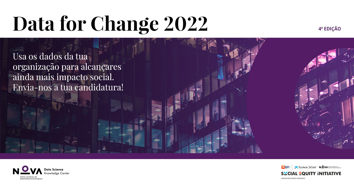 4.ª edição do programa “Data for Change 2022