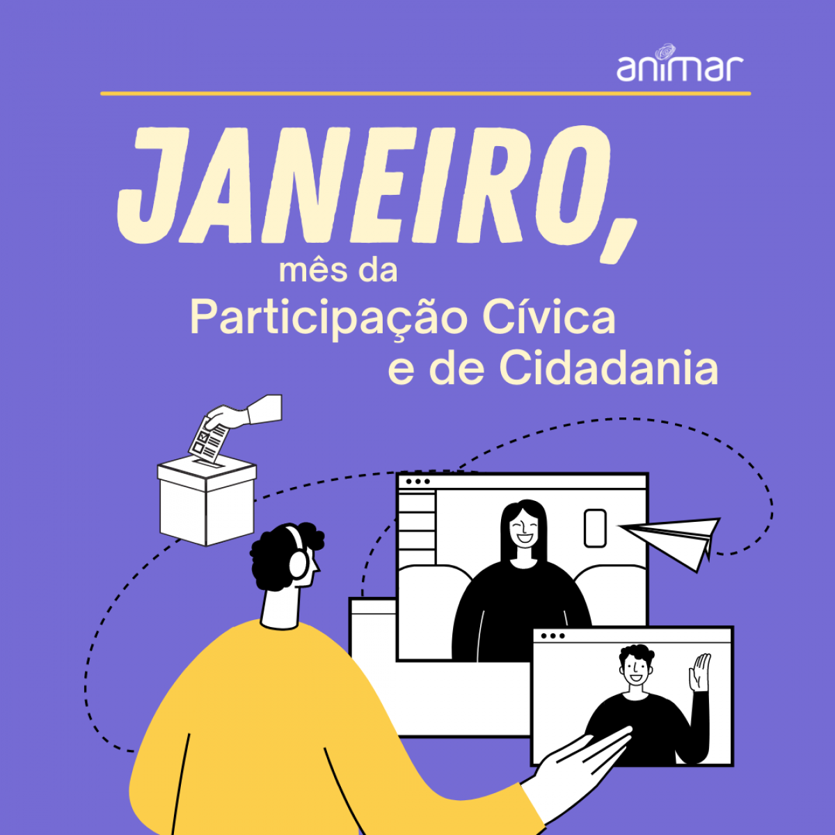 No mês de janeiro celebramos a Participação Cívica e de Cidadania