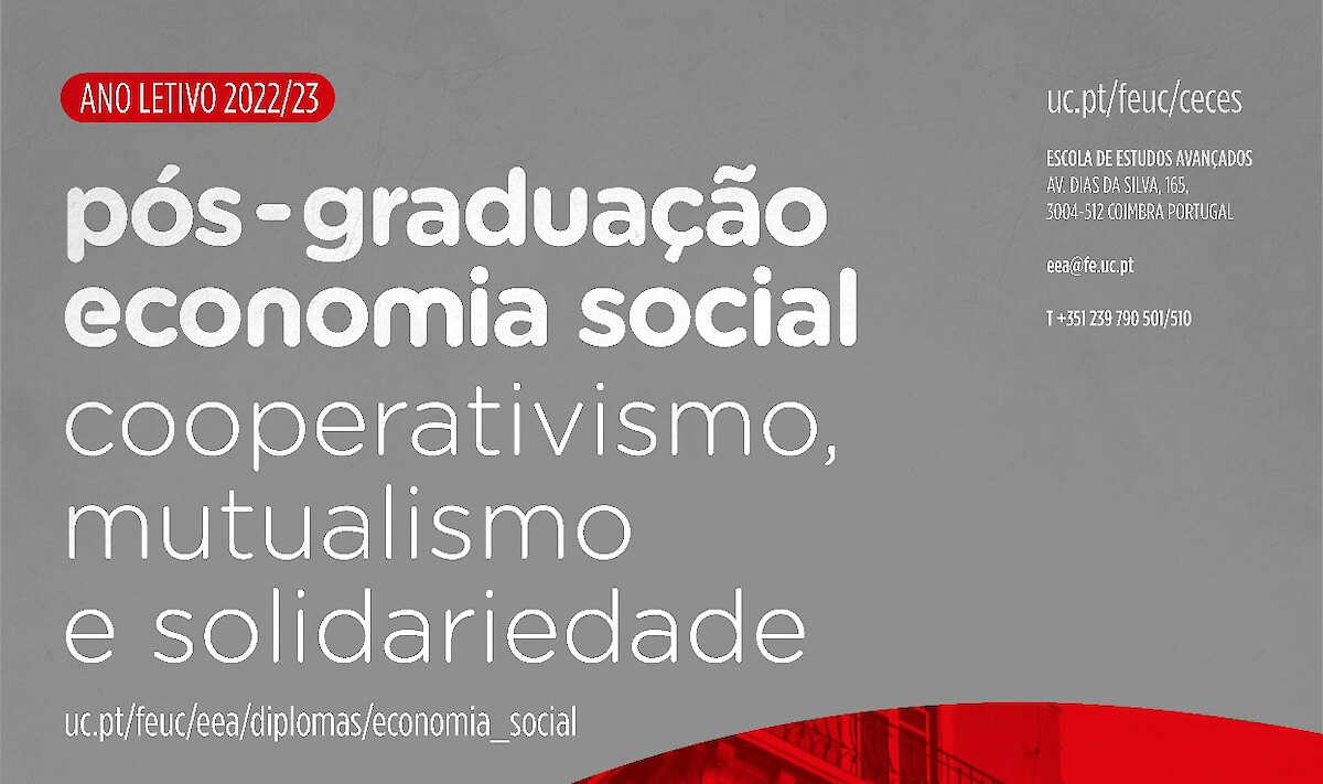 Pós-Graduação em Economia Social - Cooperativismo, Mutualismo e Solidariedade | Candidaturas