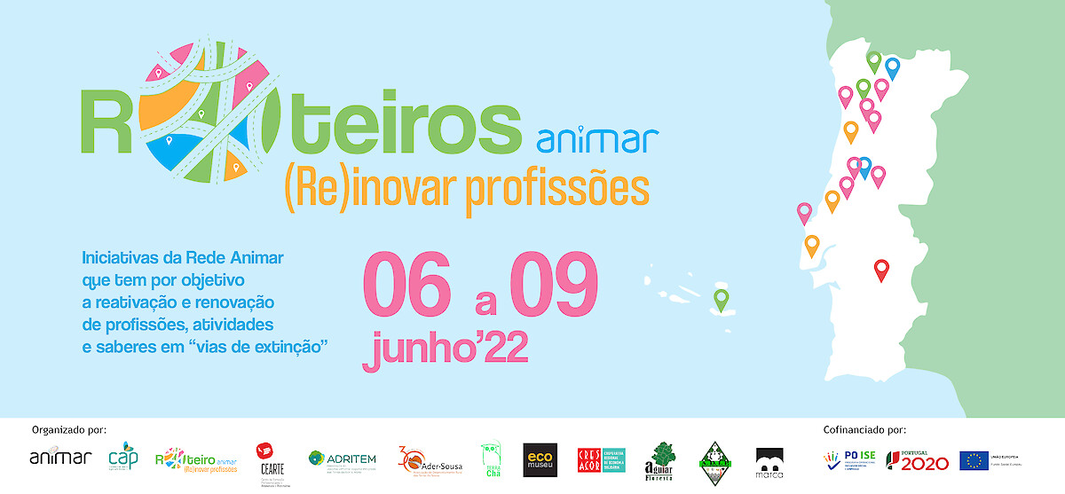 Roteiro Animar (Re)inovar profissões | 06 a 09 junho'22