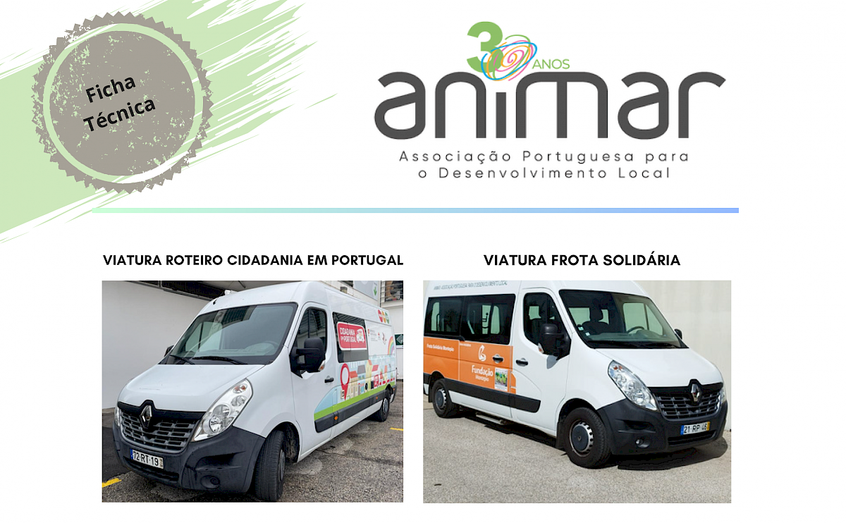 Auscultação à Rede Animar - Frota Animar | Em caso de interesse enviar e-mail até dia 27 de abril de 2023